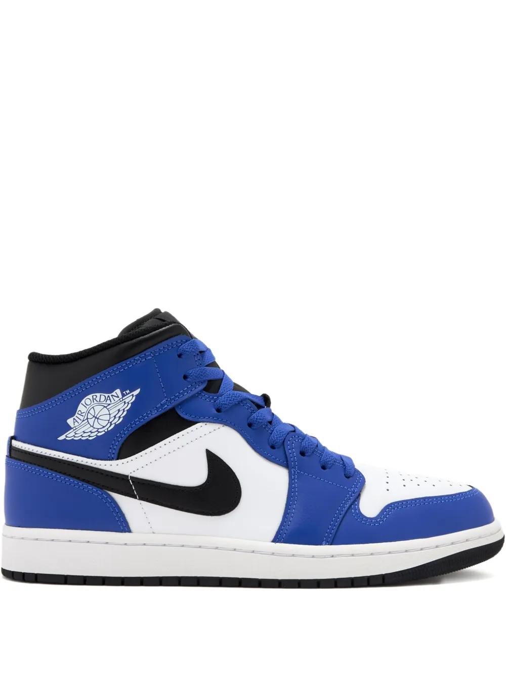 high top jordan 1s blue