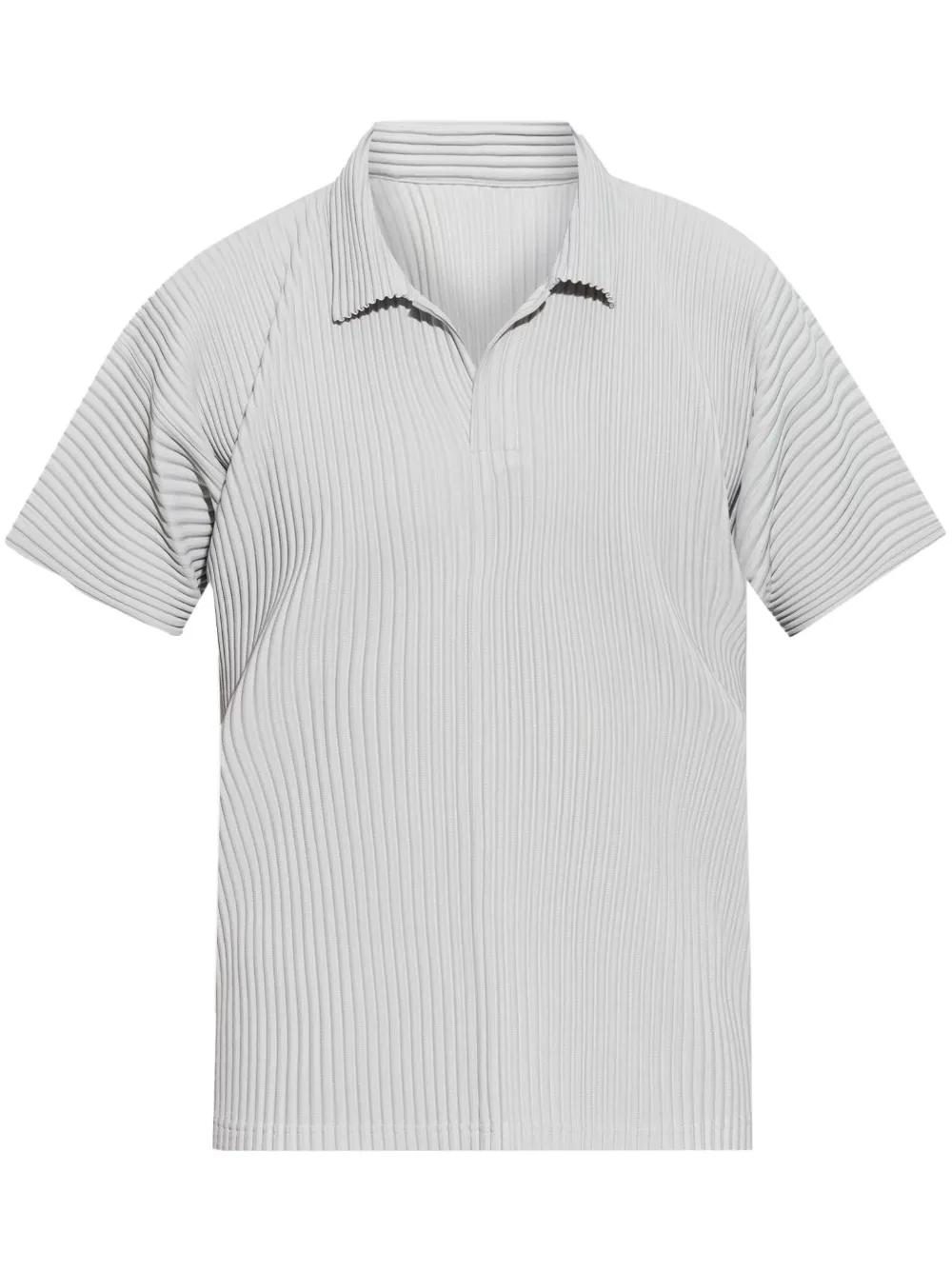 HOMME PLISSÉ ISSEY MIYAKE BASICSグレーポロシャツ
