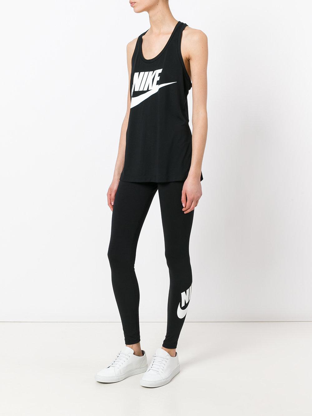 girls black nike leggings