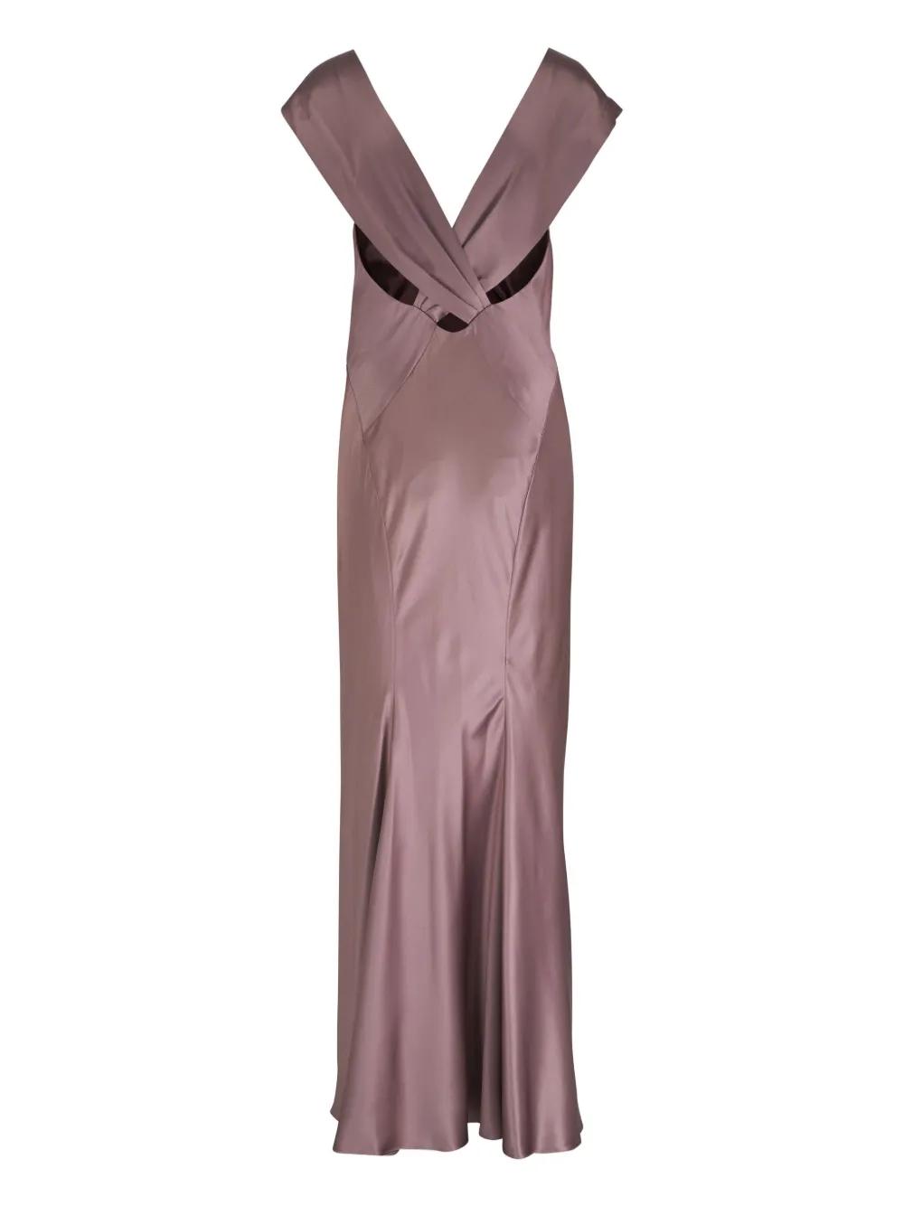 saint laurent pussy bow shirred silk chiffon maxi dress Women's dresses | Lyst and long sleeves peach dress Man shall not dine Size (Width x Height):8x6ft - standing small kids / seated larger kids