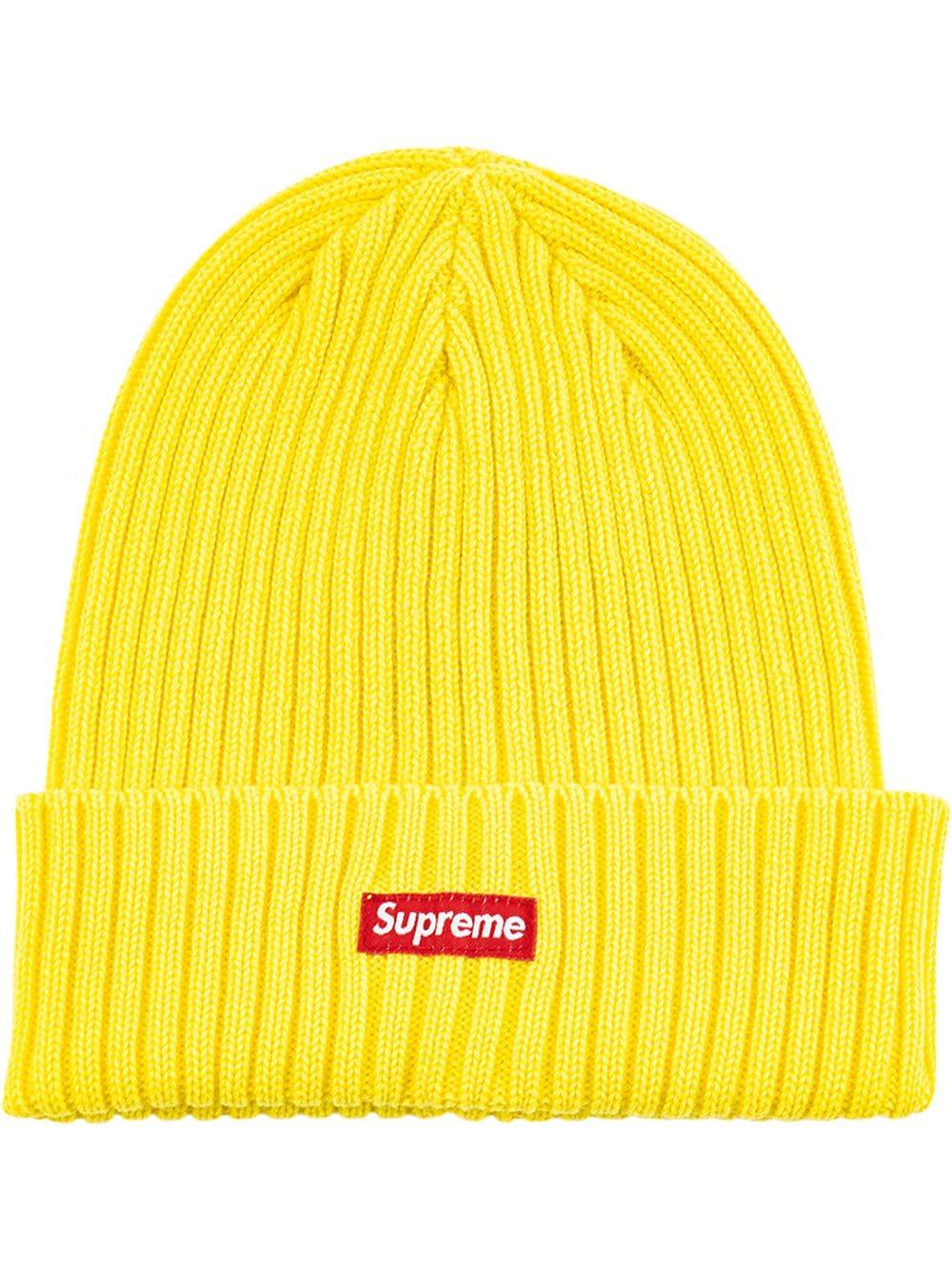 Supreme Overdyed Ribbed Knit Beanie in Yellow | Lyst