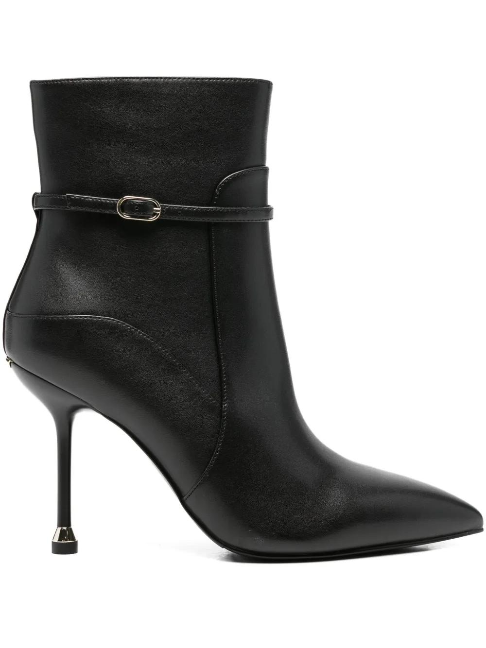 Ankle Boots Liu Jo Stiefel Schwarz Leather Liu Jo Plateau - Main Image