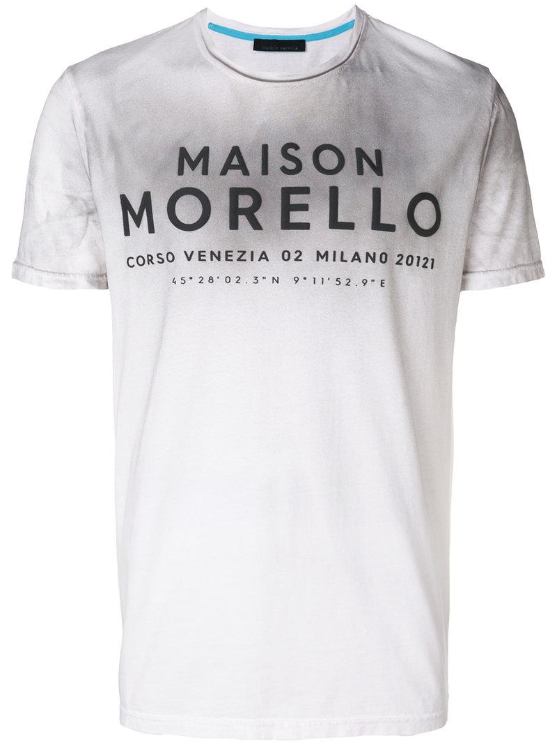Frankie Morello Maison Morello T-shirt in White for Men | Lyst