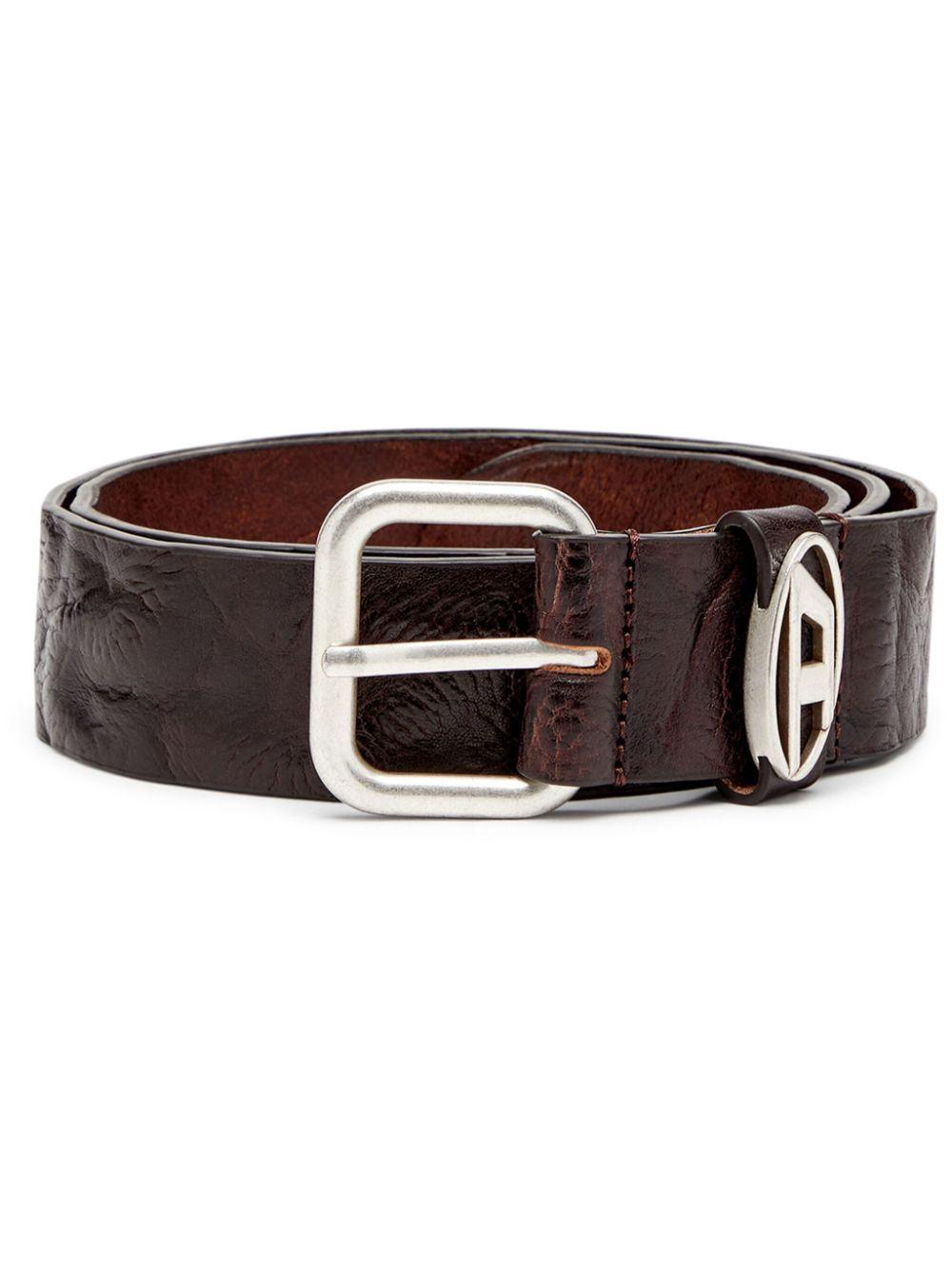 DIESEL ブラウン オーバルバックル ベルト DIESEL ベルト ブラウン