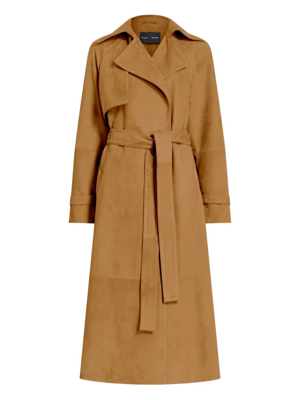PROENZA SCHOULER チェスターコート キャメル Proenza Schouler White Label Juliette Coat in Brushed Wool