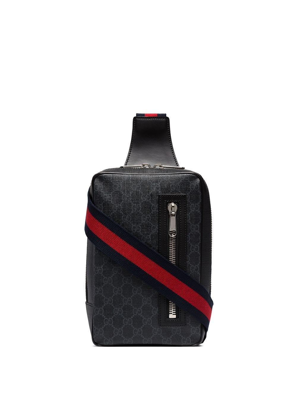 Gucci Cotton GG Supreme Belt Bag in Black for Men - Save 6% - Lyst