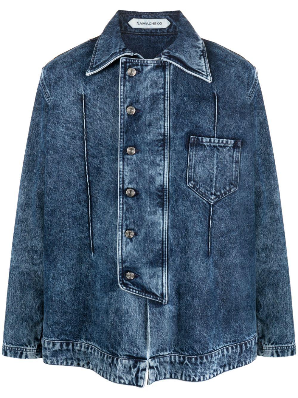 NAMACHEKO Manni Cotton Denim Jacket in Blue for Men | Lyst