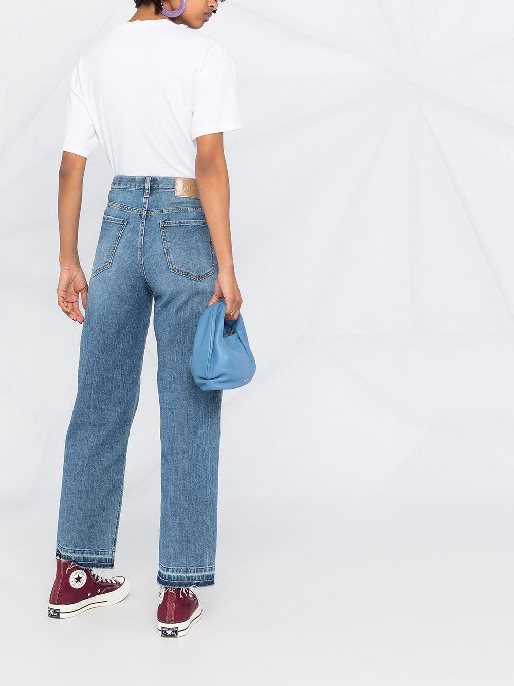 Pinko Denim Jeans mit geradem Bein in Blau - Lyst
