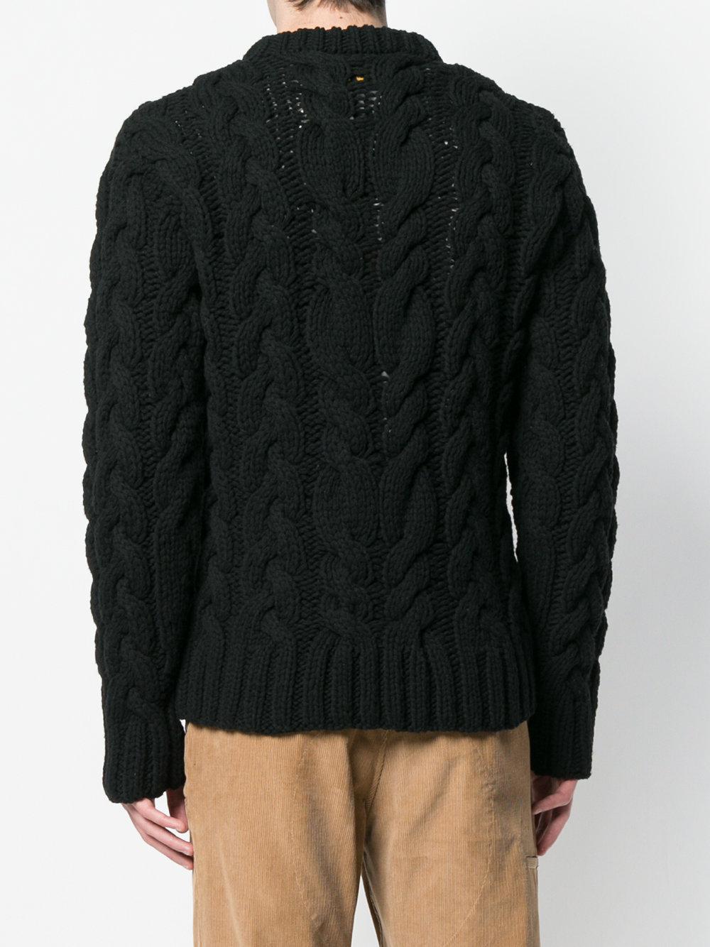 Neighborhood Fisherman Knit Sweater in Black for Men - Lyst