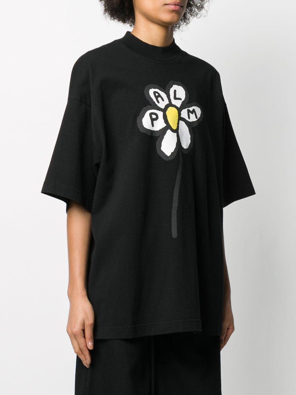Palm Angels Flower Short-sleeve T-shirt in Black | Lyst