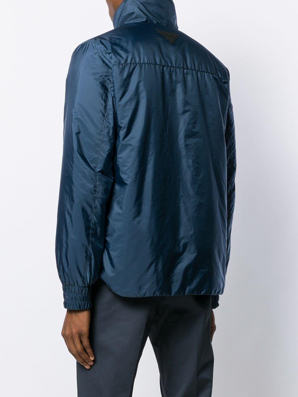 high collar windbreaker