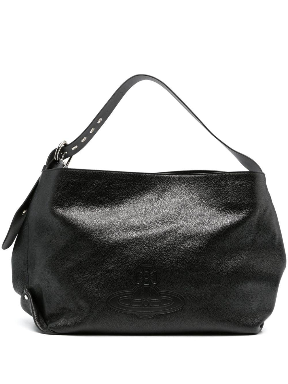 Vivienne Westwood Maxime Leather Shoulder Bag in Black | Lyst