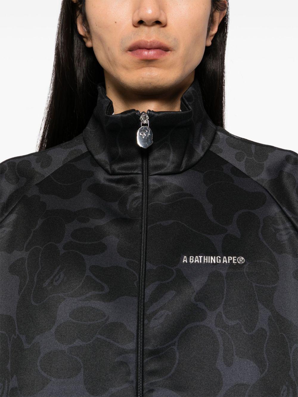 A Bathing Ape メンズ ブラック カモフラージュ ジャケット ジャケット