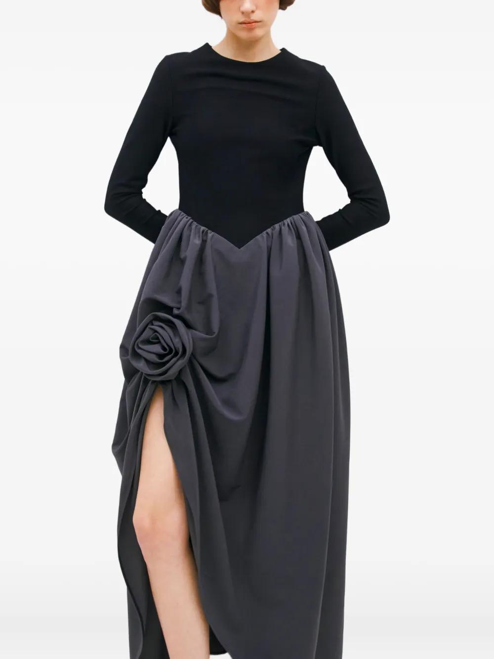 aurora asymmetric draped black feather dress black feather dress AURORA ASYMMETRIC DRAPED BLACK FEATHER DRESS