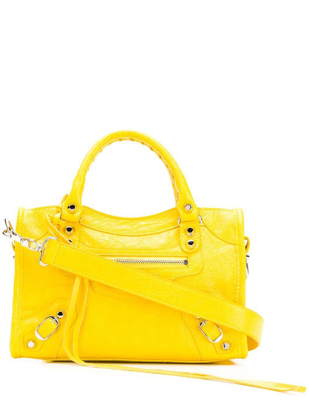 Forhøre vejkryds ukuelige Balenciaga Classic Mini City Bag in Yellow | Lyst UK