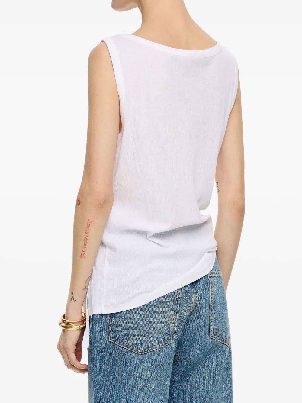 Bimba Y Lola Knot-Detail Tank Top in White Lyst UK
