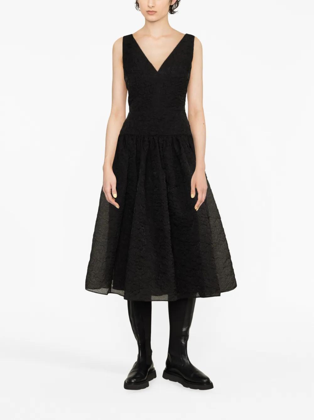 erdem fit and flare dress ERDEM STRAPPY FIT AND FLARE MIDI DRESS – Belinda International