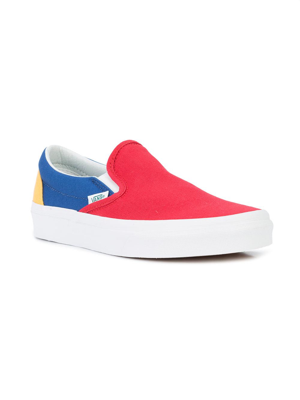 Vans Yacht Club Classic Slip-on Skate Shoes in Red for Men - Lyst
