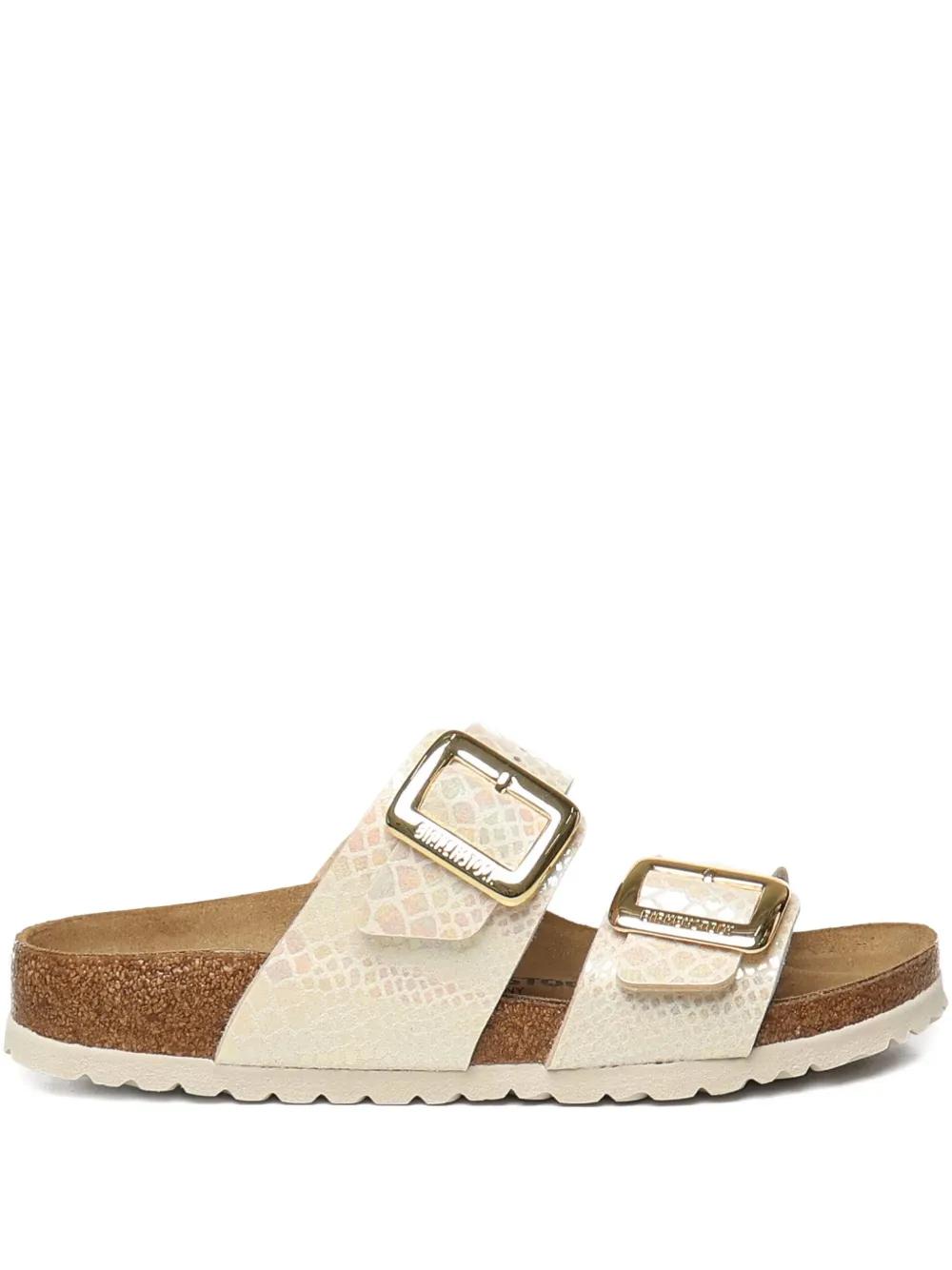 Birkenstock Sydney Snakeskin Buckle Sandals in White Lyst UK