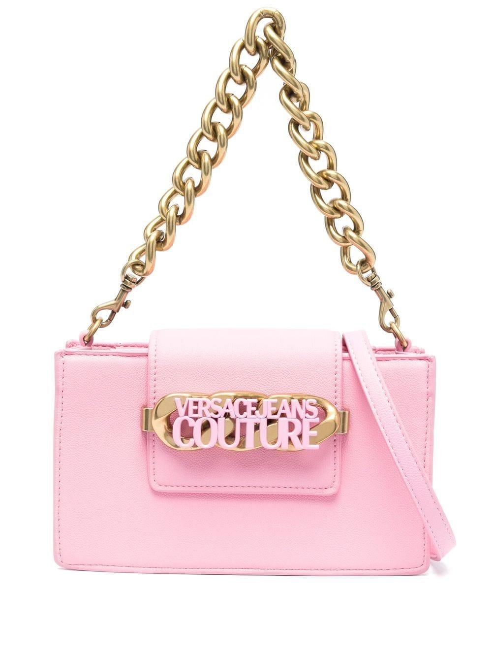 Versace Jeans Couture Chain-link Shoulder Bag in Pink | Lyst