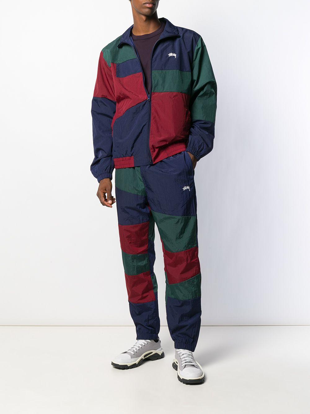 Stussy Panel Track Jacket in Blue for Men | Lyst Stussy Panel Track Jacket in Blue for Men | Lyst