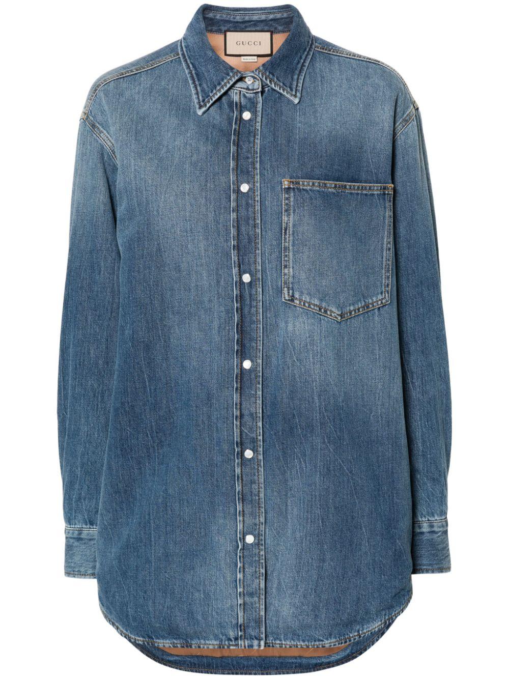 Veste en jean gucci femme hotsell