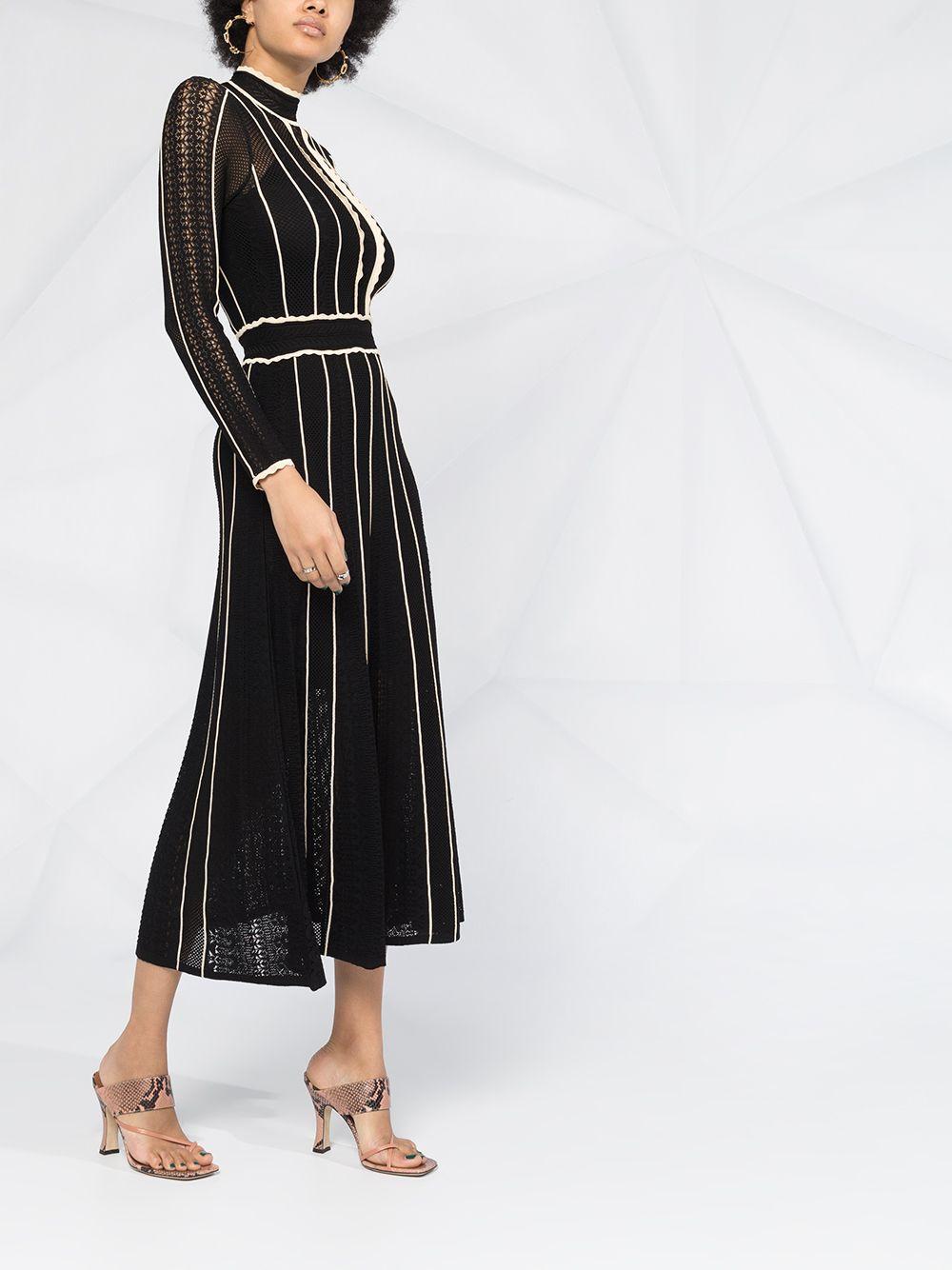 Long-sleeve Flared Dress 