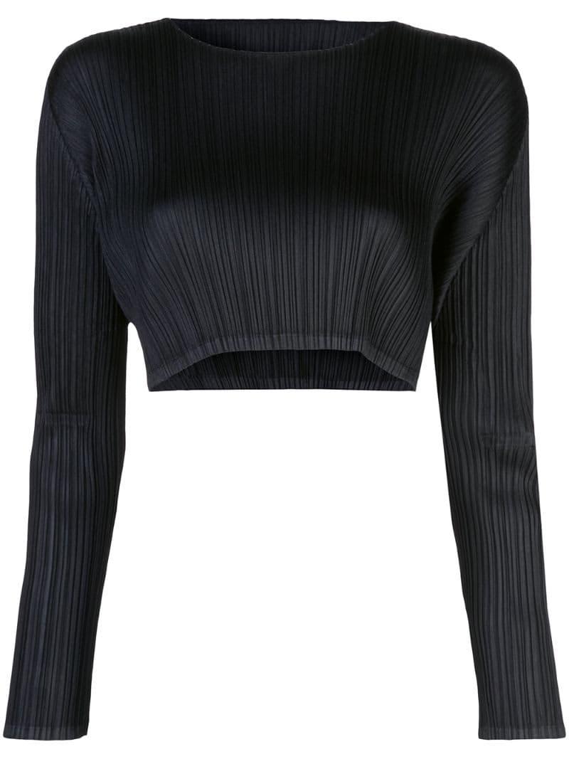 pleats please crop top