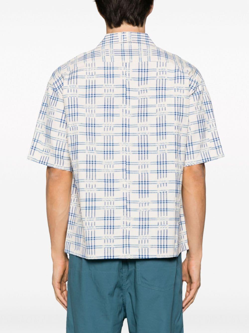 Visvim Graphic-print Short-sleeve Shirt in White for Men | Lyst