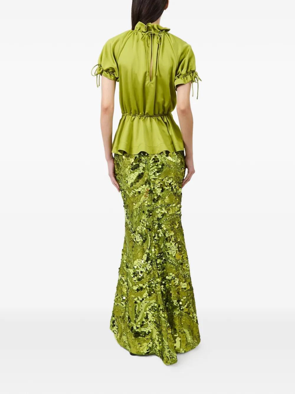 green emerald velvet dress AKNVAS NENEH MINI DRESS  TheLuxeLend