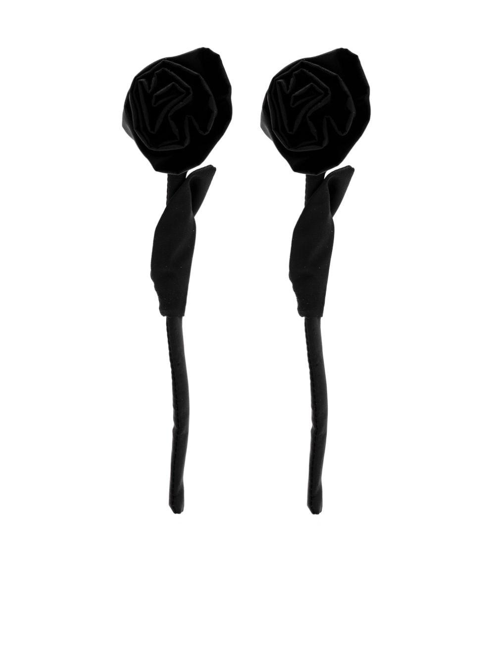 Simone Rocha Rose drop earrings - Gold