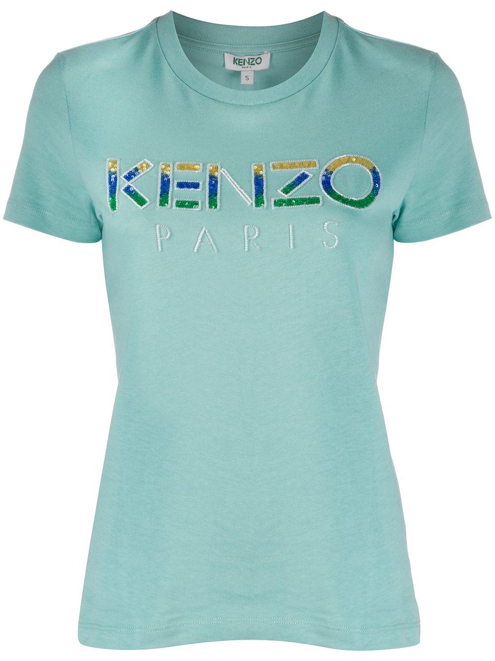 sequin logo t shirt