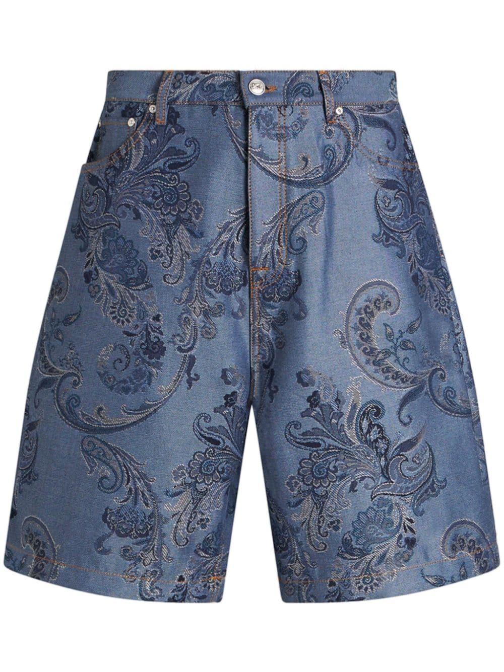 ETRO paisley-print bermuda shorts - Black