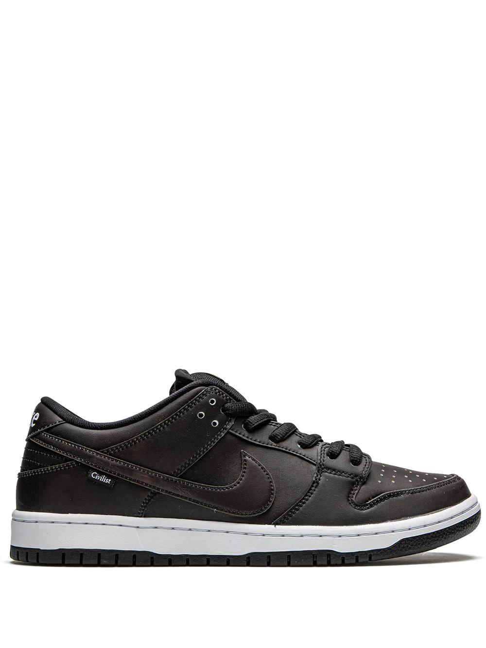 Nike Kant X Civilist Sb Dunk Low-top Sneakers in het Zwart voor heren - Lyst