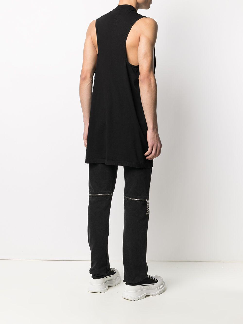 Rick Owens Drkshdw Cotton Longline Loose Fit Vest in Black for Men Lyst