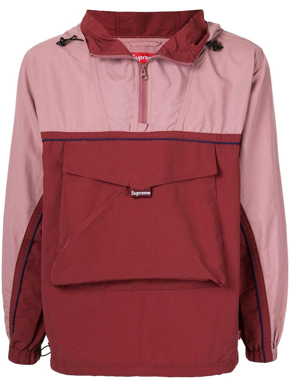 supreme split anorak green