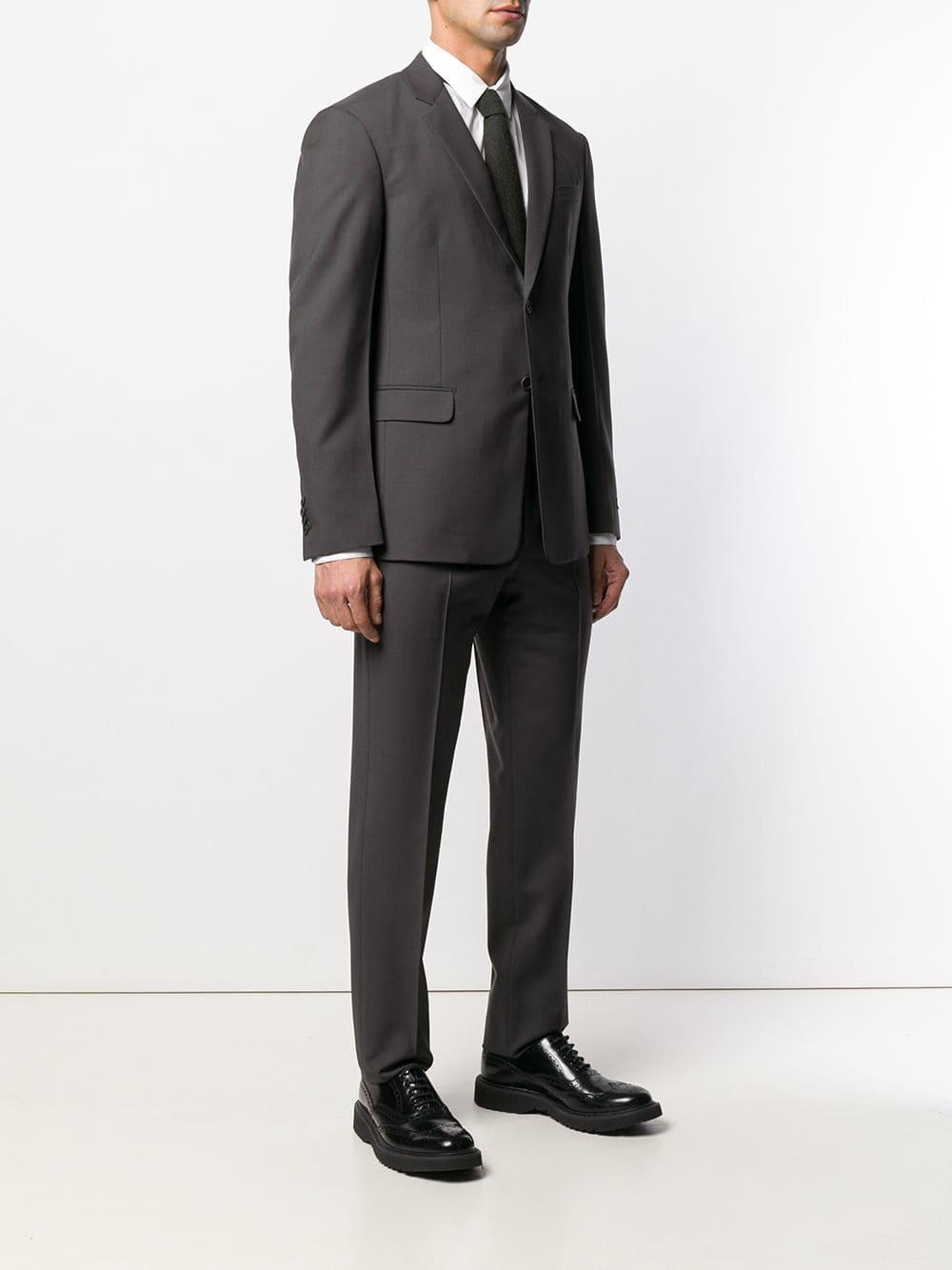 Prada Wool Slim-fit Suit in Black for Men - Lyst