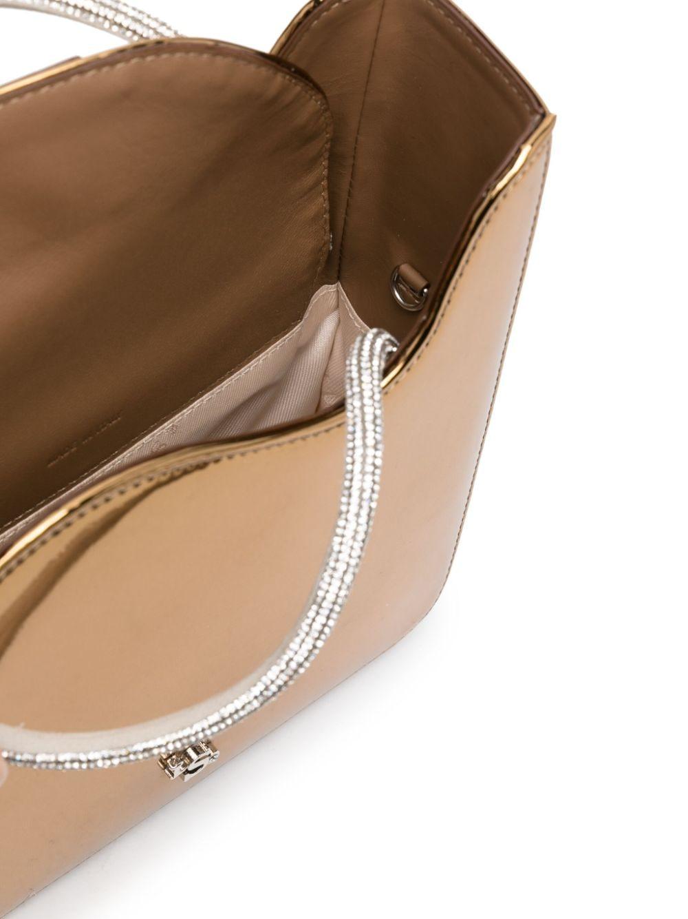 Le Silla Ivy Crystal-embellished Mini Bag in Natural | Lyst