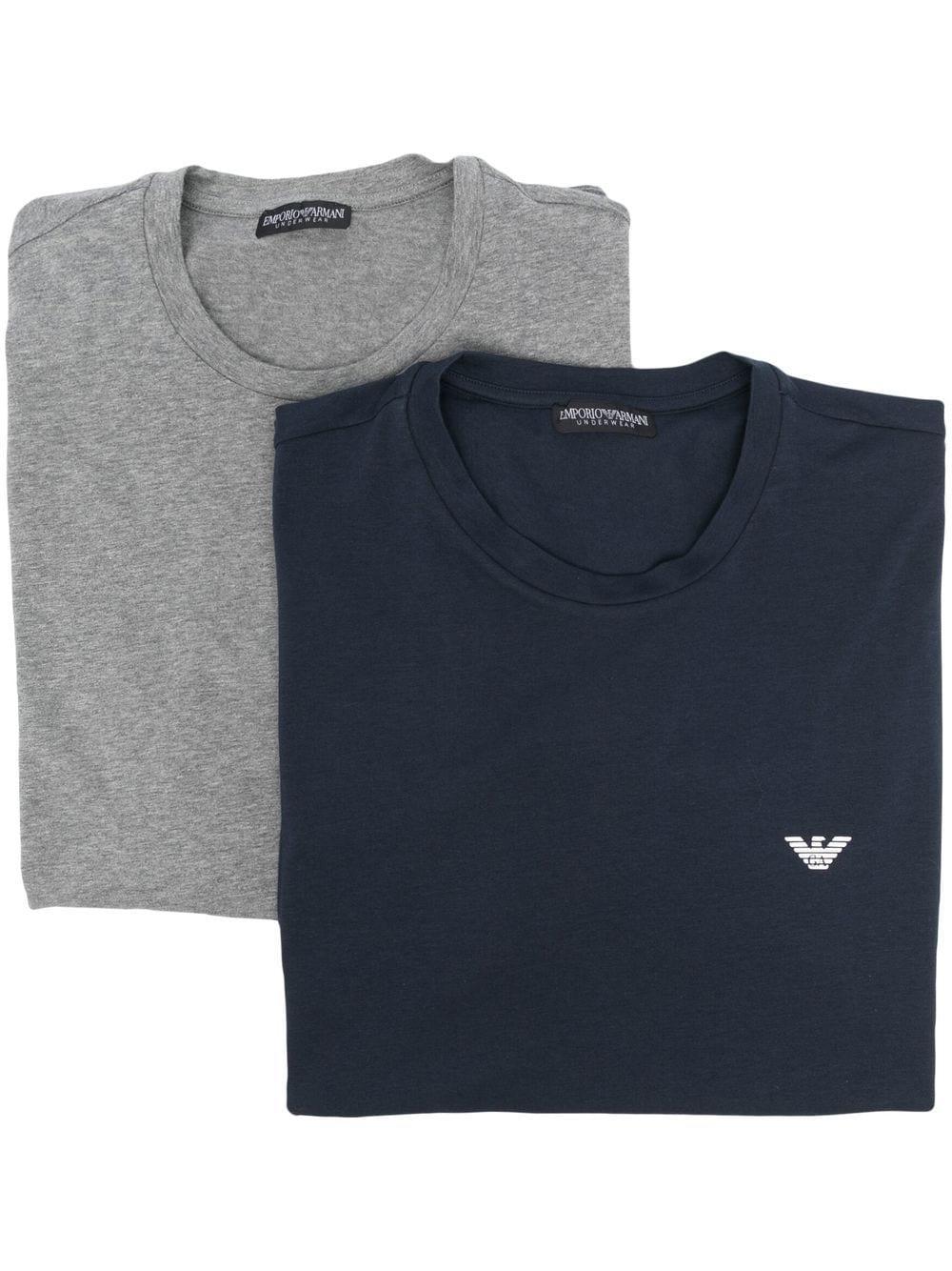 Emporio Armani Baumwolle Langarmshirt mit Logo-Print in Schwarz für Herren Herren T-Shirts Emporio Armani T-Shirts 