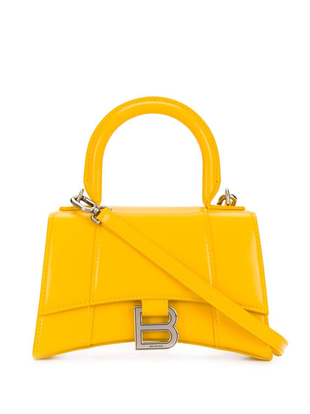 Balenciaga Hourglass Xs Mini Bag in Yellow | Lyst