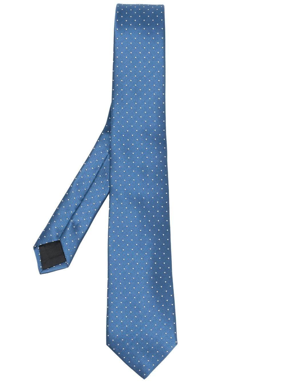 Corbata con diseño bordado Lanvin de hombre color Azul | Lyst