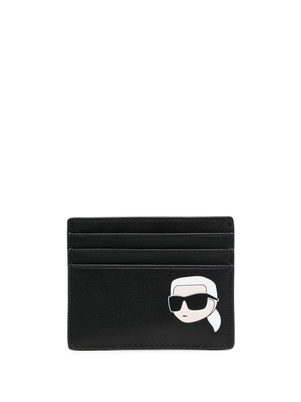 Karl Lagerfeld K/ikonik 2.0 Leather Cardholder in Black for Men | Lyst