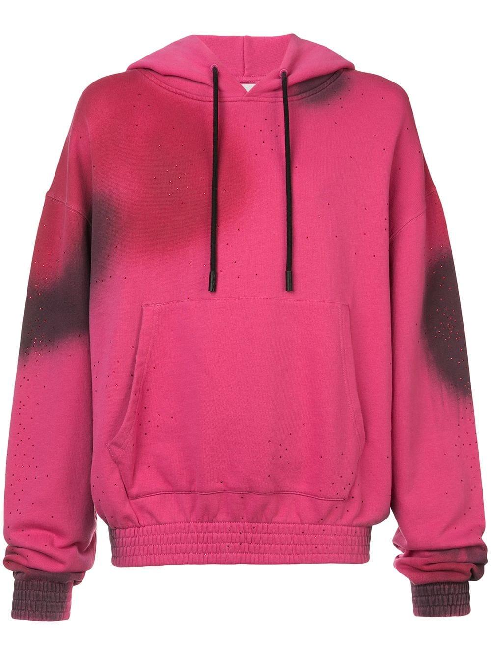 Off-White c/o Virgil Abloh Cotton Spray Hoodie in Pink for Men | Lyst