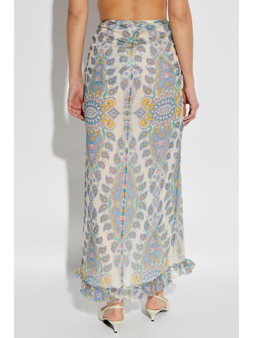 Etro レディース ブルー シルクスカート スカート