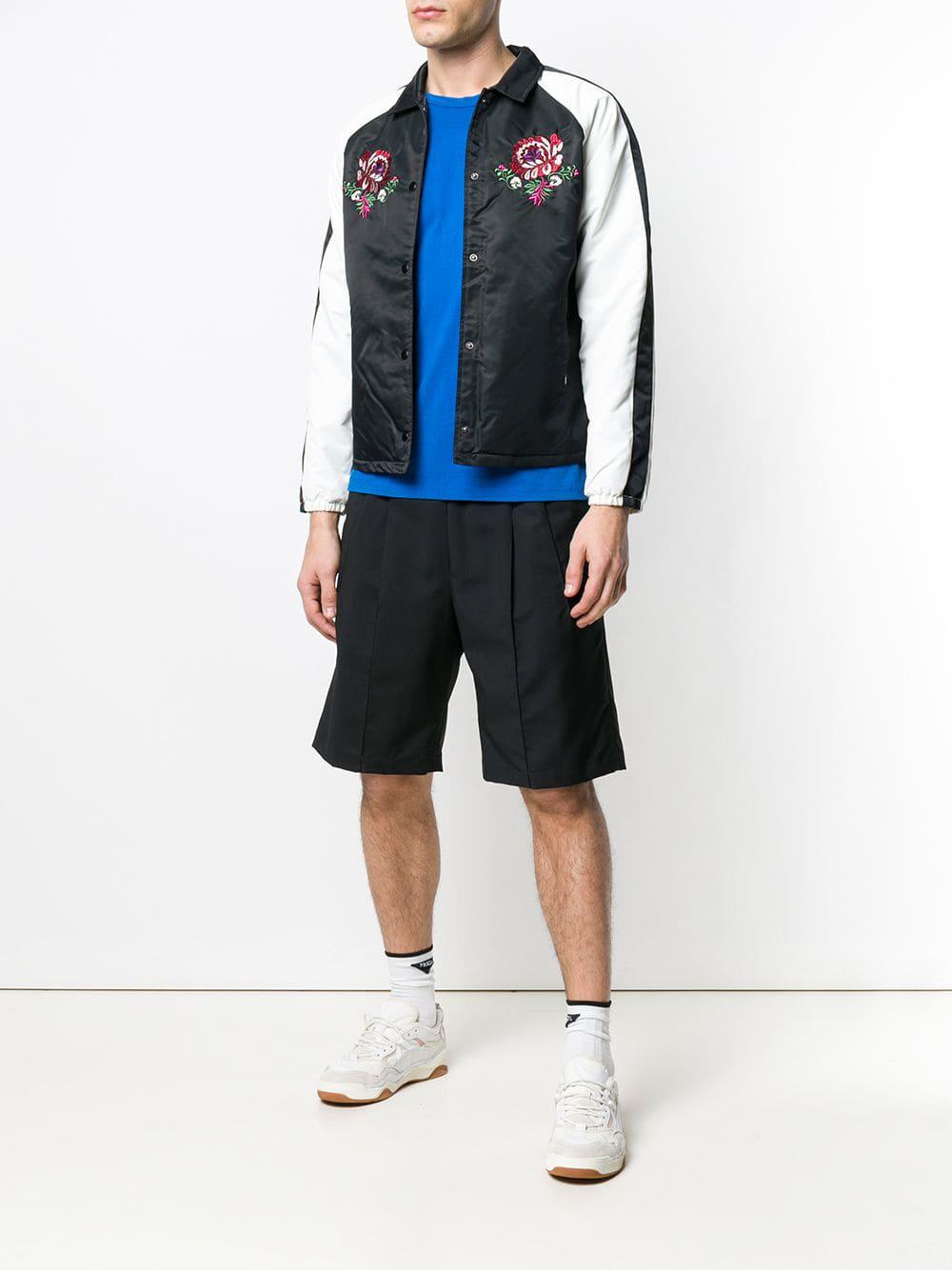 Vans Rose Embroidered Shirt Jacket in Black for Men | Lyst