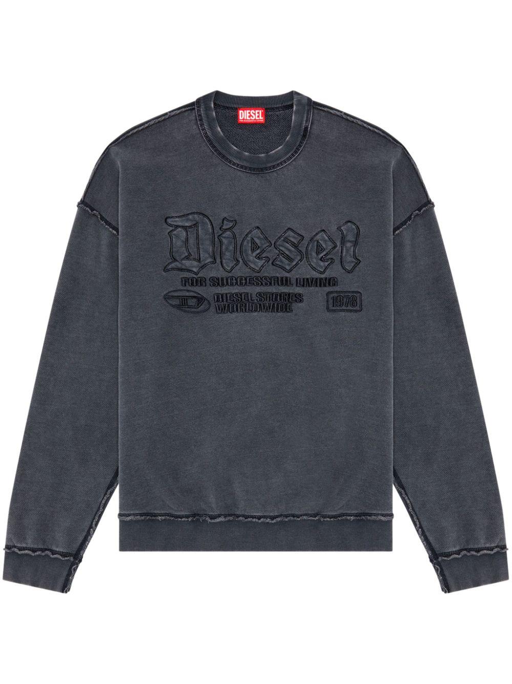 DIESEL メンズ ブルー S-boxt-div スウェットシャツ セーター & ニット
