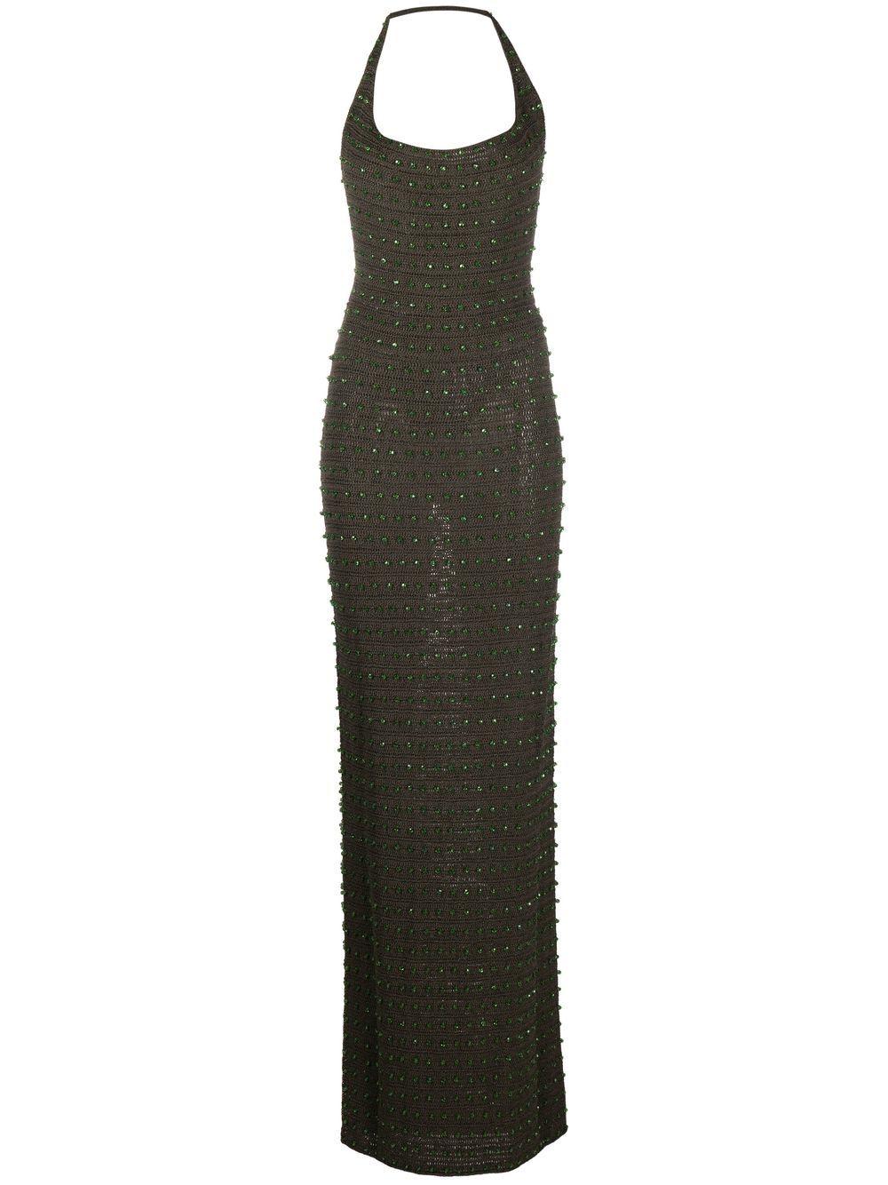【Aya Muse】 Veluti embellished crochet maxiドレス Aya Muse - Veluti embellished crochet maxi dress Aya Muse