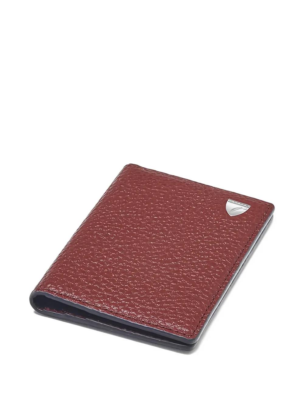 Portefeuille De Voyage Aspinal Of London Cuir Noir – Organisateur Monogrammé NJH