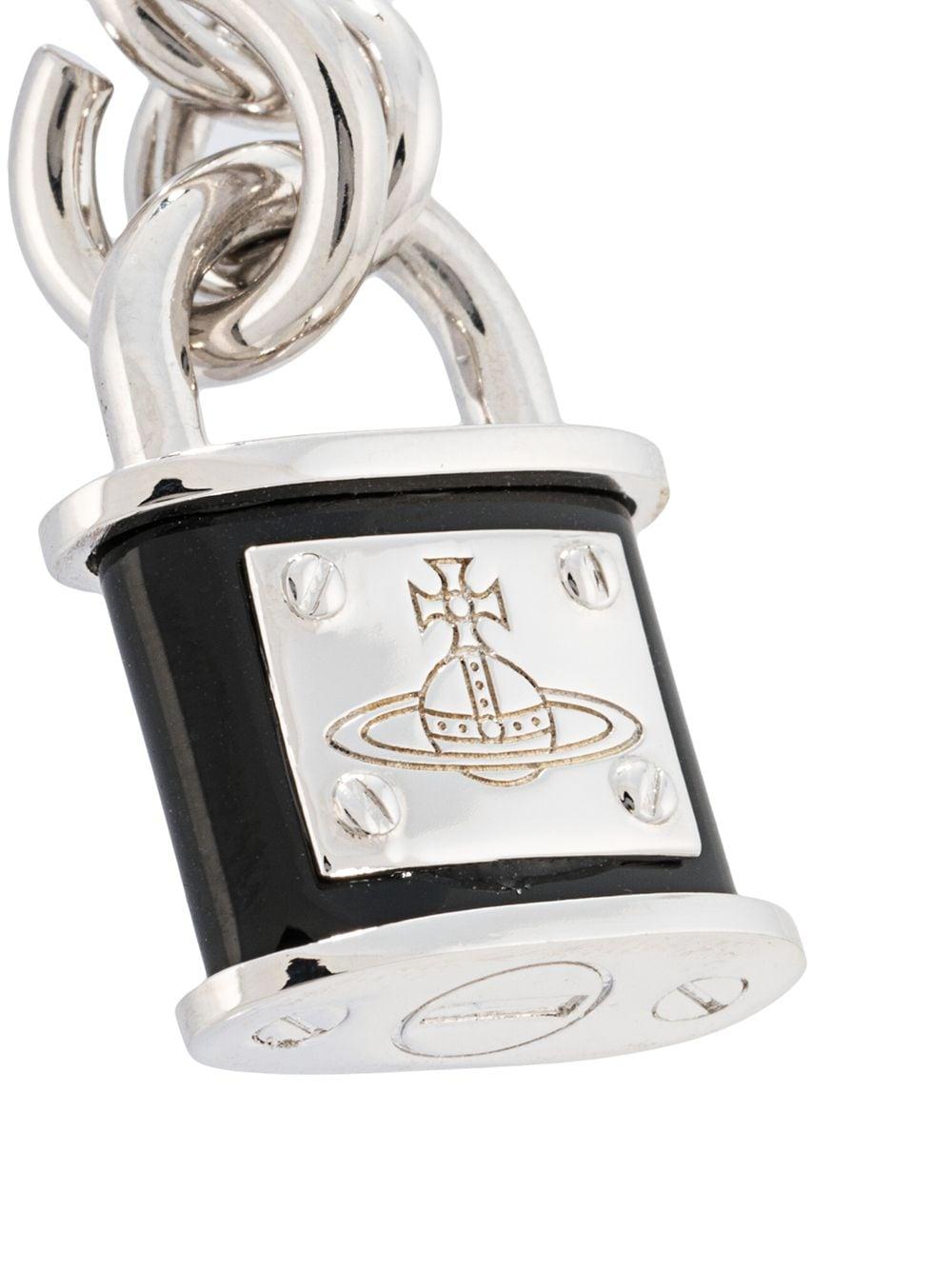 Vivienne Westwood Milos Padlock Pendant Necklace in Metallic Lyst