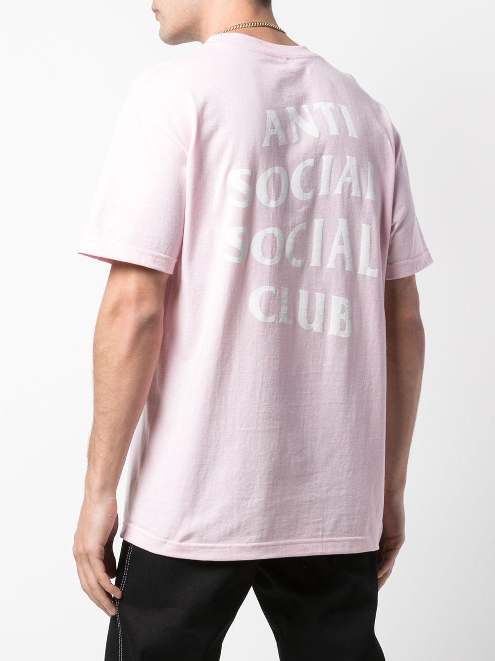 pink anti social social club t shirt